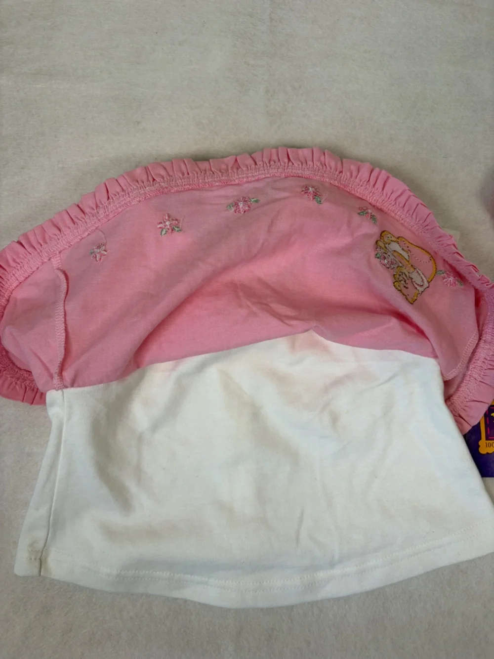 VTG NWT Winnie The Pooh Collection Top Peter Pan Collar Apron Dress Bloomers Set